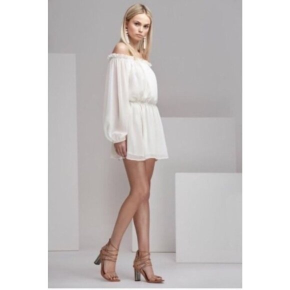 Finders Keepers Mateo Playsuit in Cloud White Size Small - Picture 7 of 8